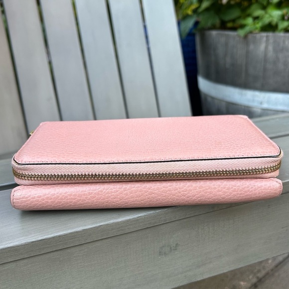 Gucci‎ Pink Leather Long Continental Wallet - Picture 7 of 16